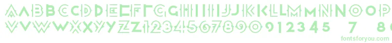 Halcyon ffy Font – Green Fonts on White Background
