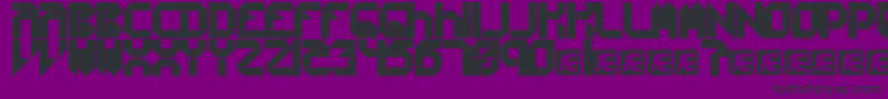CollectiveSBrk Font – Black Fonts on Purple Background