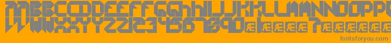 CollectiveSBrk Font – Gray Fonts on Orange Background