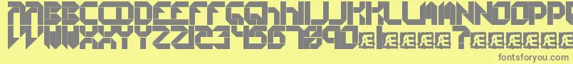 CollectiveSBrk Font – Gray Fonts on Yellow Background