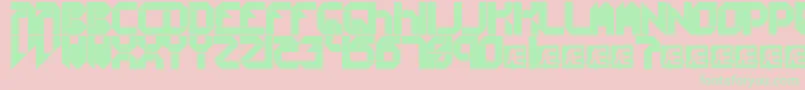 CollectiveSBrk Font – Green Fonts on Pink Background