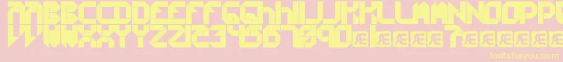 CollectiveSBrk Font – Yellow Fonts on Pink Background