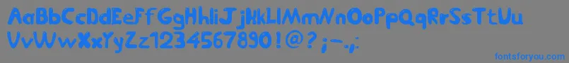 Jetmix Font – Blue Fonts on Gray Background