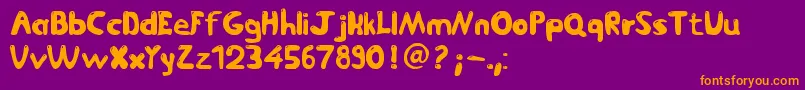 Jetmix Font – Orange Fonts on Purple Background