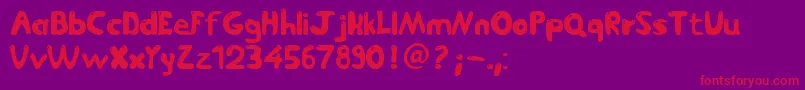 Jetmix Font – Red Fonts on Purple Background