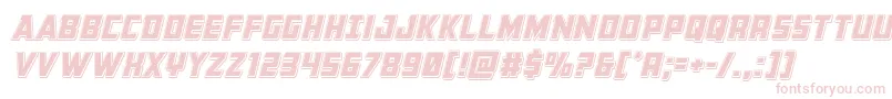 Buchananpunchital Font – Pink Fonts on White Background