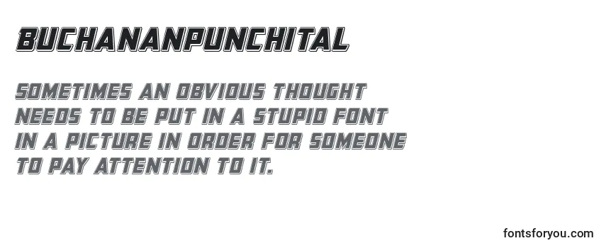Buchananpunchital Font