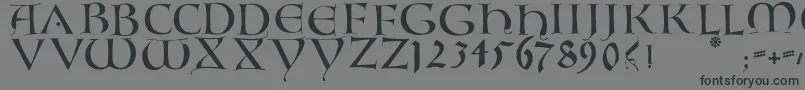 Lambordiccaps Font – Black Fonts on Gray Background