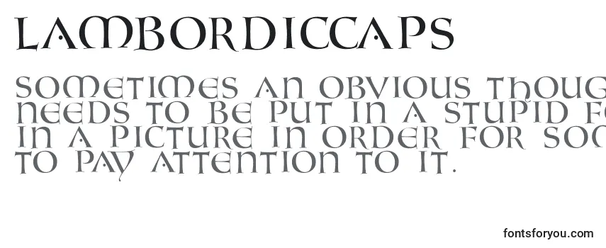 Lambordiccaps Font