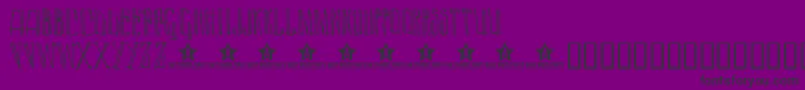 Lazyday ffy Font – Black Fonts on Purple Background