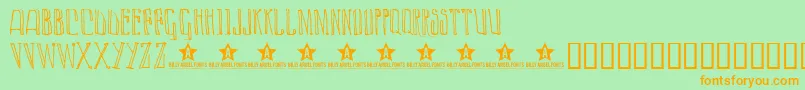 En savoir plus sur la police Lazyday ffy Police Lazyday ffy – polices orange sur fond vert