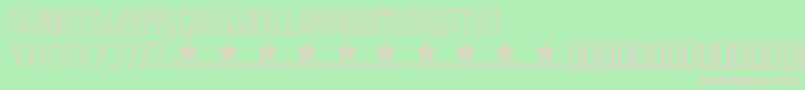 Lazyday ffy Font – Pink Fonts on Green Background