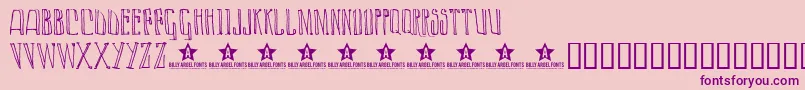 Lazyday ffy Font – Purple Fonts on Pink Background