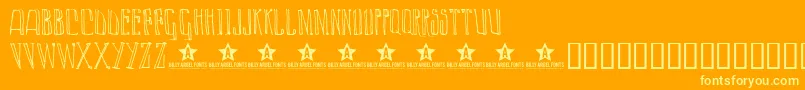 fuente Lazyday ffy – Fuentes Amarillas Sobre Fondo Naranja