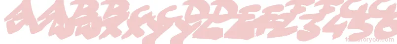 GoFasterBrush-Schriftart – Rosa Schriften auf weißem Hintergrund