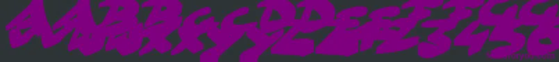 En savoir plus sur la police GoFasterBrush Police GoFasterBrush – polices violettes sur fond noir