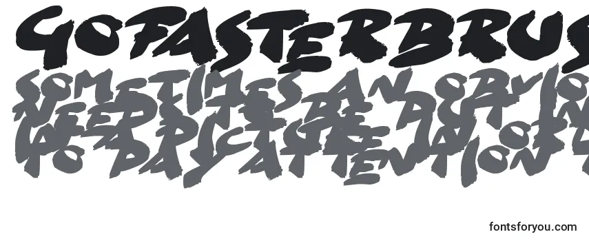GoFasterBrush Font