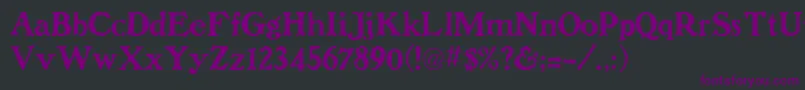 9dolenzo Font – Purple Fonts on Black Background
