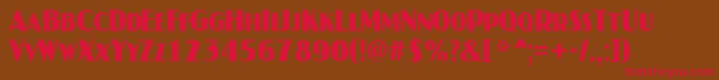 JaspercapsnrBold Font – Red Fonts on Brown Background