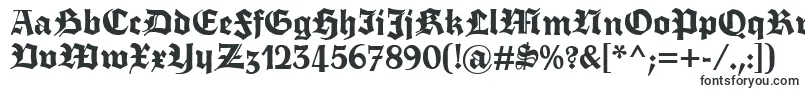 Fette Trump Deutsch Font – Gothic Fonts