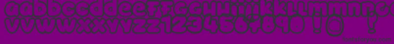 Toyzarux Font – Black Fonts on Purple Background