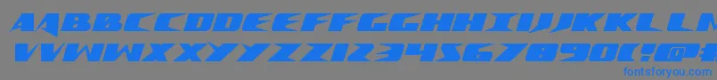 Crimesyndicate Font – Blue Fonts on Gray Background