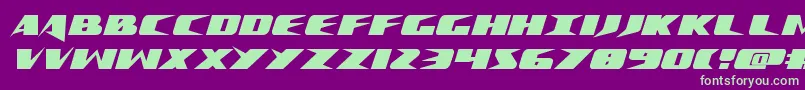 Crimesyndicate Font – Green Fonts on Purple Background