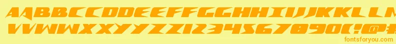 Crimesyndicate Font – Orange Fonts on Yellow Background