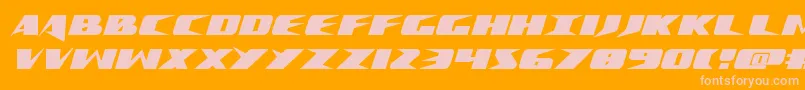 Crimesyndicate Font – Pink Fonts on Orange Background