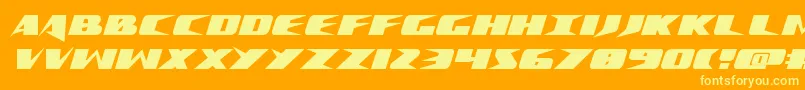 Crimesyndicate Font – Yellow Fonts on Orange Background