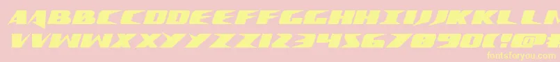 Crimesyndicate Font – Yellow Fonts on Pink Background