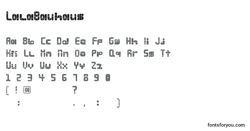 Fuente LalaBauhaus - alfabeto, números, caracteres especiales