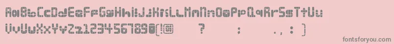 Шрифт LalaBauhaus – серые шрифты на розовом фоне