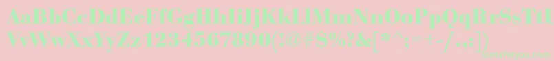 More about EurobodtBold Font EurobodtBold Font – Green Fonts on Pink Background