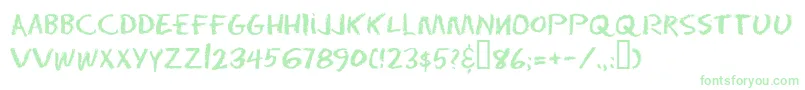 Eraser ffy-Schriftart – Grüne Schriften