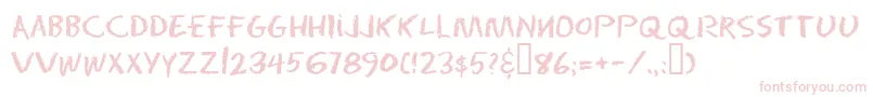 Eraser ffy-fontti – vaaleanpunaiset fontit