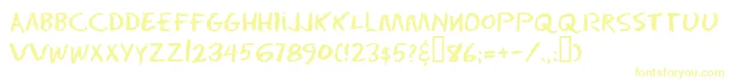 Eraser ffy Font – Yellow Fonts