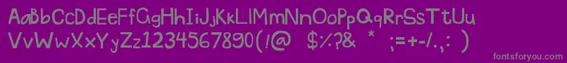 Weitere Informationen zur Pascu1-Schriftart Pascu1-Schriftart – Graue Schriften auf violettem Hintergrund