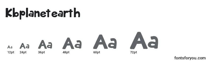 Kbplanetearth Font Sizes