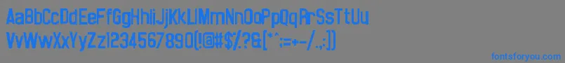 NoasarckSporadico-Schriftart – Blaue Schriften auf grauem Hintergrund