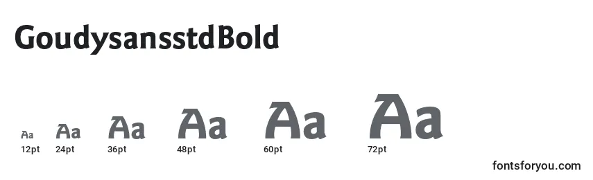 GoudysansstdBold Font Sizes