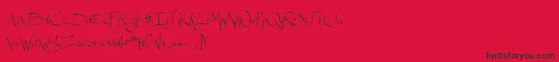 Więcej informacji o czcionce Spitter Czcionka Spitter – czarne czcionki na czerwonym tle