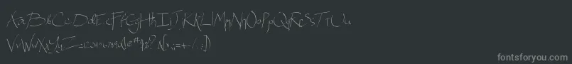 More about Spitter Font Spitter Font – Gray Fonts on Black Background