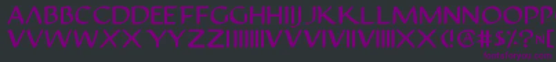 Justv22 Font – Purple Fonts on Black Background