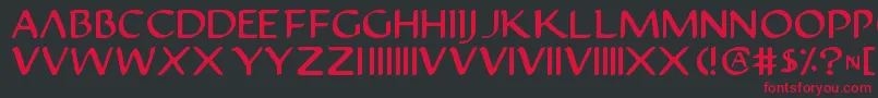 Justv22 Font – Red Fonts on Black Background