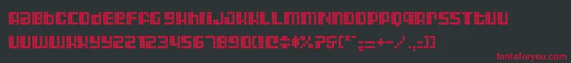 AstronautIii Font – Red Fonts on Black Background