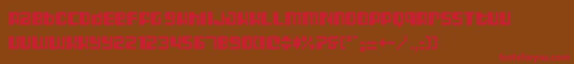 AstronautIii Font – Red Fonts on Brown Background