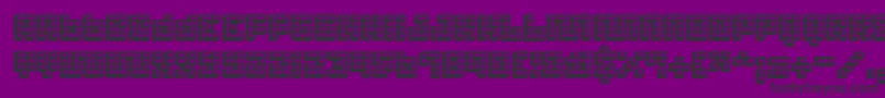 Trick3D ffy Font – Black Fonts on Purple Background