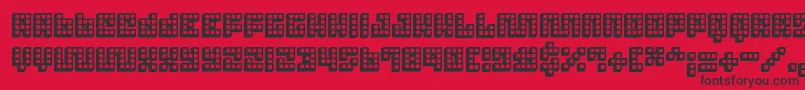 Trick3D ffy Font – Black Fonts on Red Background