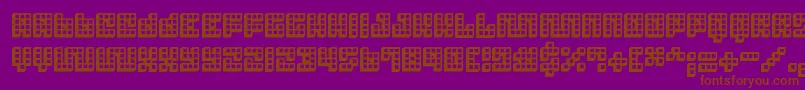 fuente Trick3D ffy – Fuentes Marrones Sobre Fondo Morado
